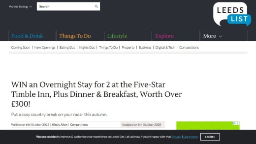 Overnight Stay With Dinner and Breakfast For Two
