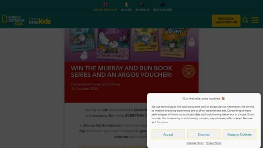 Murray and Bun Book Series and Argos Gift Voucher