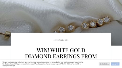 White Gold Diamond Earrings