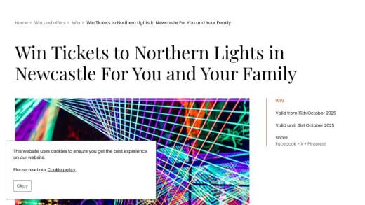 Family Tickets To Northern Lights Event