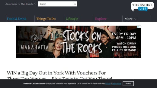 Day Out in York with Venue Vouchers and Taxi Credit