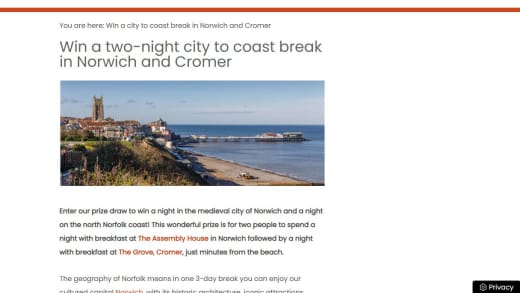 Two-Night City To Coast Break In Norwich And Cromer