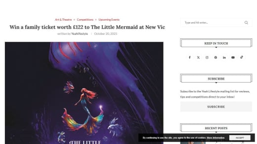 Tickets To Little Mermaid At New Vic