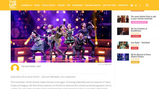 Four Tickets For Six The Musical: Japan In The West End