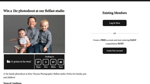 Win Studio Photoshoot Package Studio Photoshoot Package
