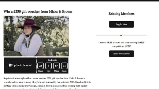 Win Hicks & Brown Gift Voucher Hicks & Brown Gift Voucher