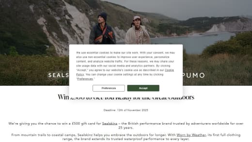 Win Sealskinz Gift Card Sealskinz Gift Card