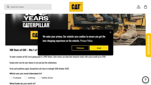 Caterpillar Spending Voucher