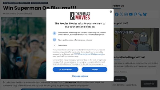 Win Superman Blu-Ray Superman Blu-Ray