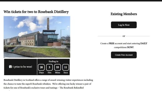Win Rosebank Distillery Tour Tickets For Two Rosebank Distillery Tour Tickets For Two