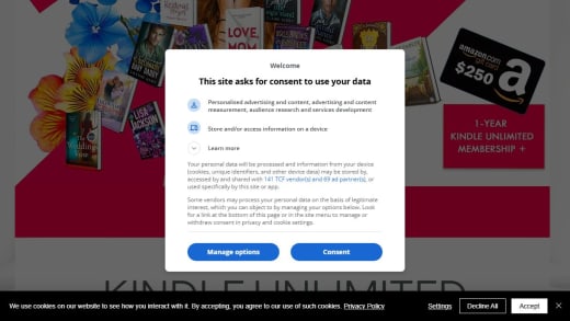 Win Amazon Gift Card and Kindle Unlimited Membership Amazon Gift Card and Kindle Unlimited Membership