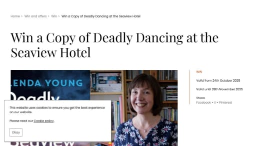 Win Deadly Dancing At The Seaview Hotel Novel Deadly Dancing At The Seaview Hotel Novel