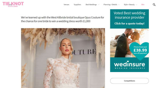 Win Designer Wedding Dress Designer Wedding Dress