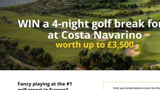 Win Four Night Golf Break At Costa Navarino Four Night Golf Break At Costa Navarino