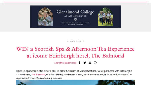 Win Spa And Afternoon Tea Experience For Two Spa And Afternoon Tea Experience For Two