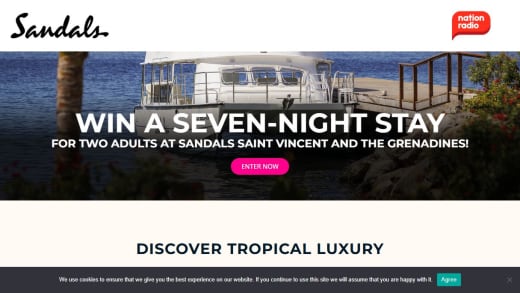 Win All-Inclusive Escape For Two At Sandals Saint Vincent And The Grenadines All-Inclusive Escape For Two At Sandals Saint Vincent And The Grenadines