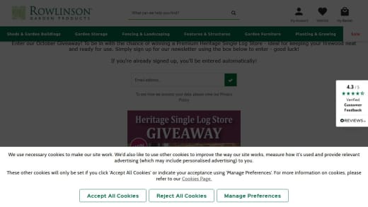 Rowlinson Premium Heritage Single Log Store