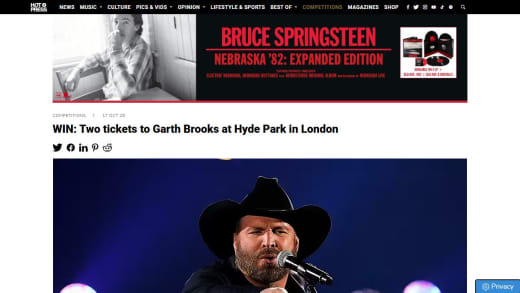 Two Tickets To Garth Brooks