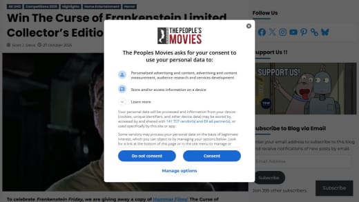 The Curse of Frankenstein Limited Collector's Edition 4K/Blu-Ray Box Set