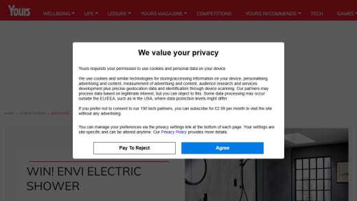 Black ENVi Electric Shower