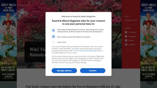 Ramster Garden Tickets With Tea and Cake For Two