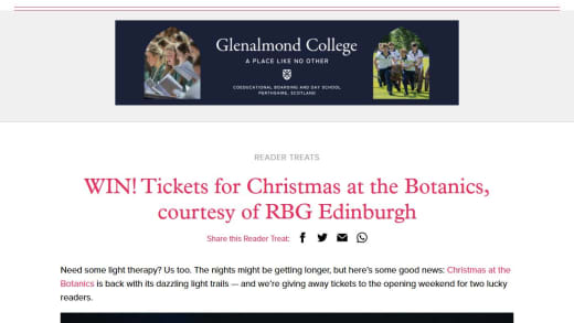 Win Tickets To Christmas At The Botanics Tickets To Christmas At The Botanics