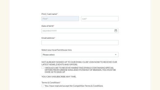 Win Farmhouse Inns Voucher Farmhouse Inns Voucher