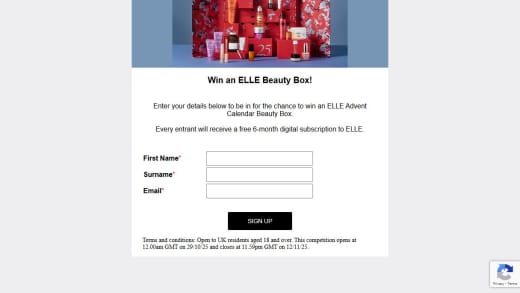 Win Elle Beauty Advent Calendar Elle Beauty Advent Calendar