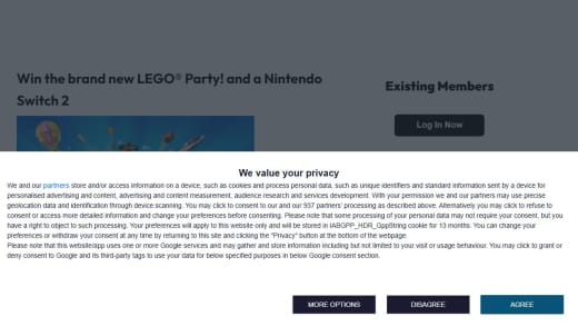 Lego Party Game and Nintendo Switch 2 Console