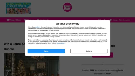 Laura Ashley Christmas Tree and Decorations Bundle