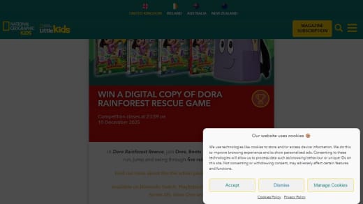Dora Rainforest Rescue Game Digital Copy and Backpack