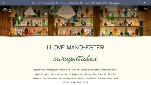 Overnight Stay For Two At Treehouse Hotel Manchester Including Dinner