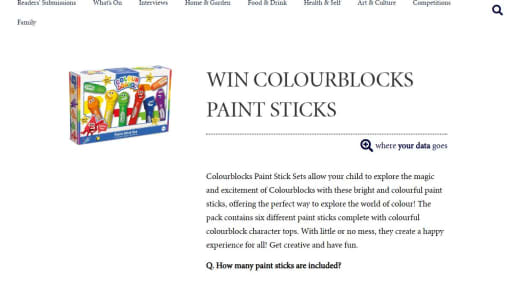 Colourblocks Paint Sticks Set