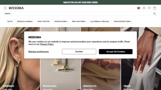 Missoma Jewellery Wishlist