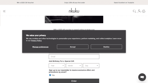 Online Gift Voucher For Nkuku.com