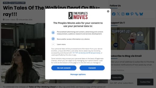 Tales Of The Walking Dead On Blu-Ray