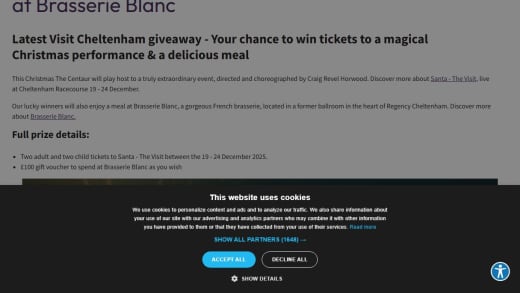 Family Tickets to Santa and Festive Meal Voucher