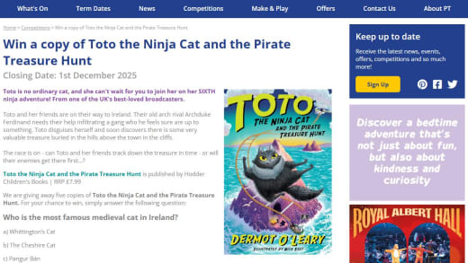 Toto The Ninja Cat And The Pirate Treasure Hunt Book