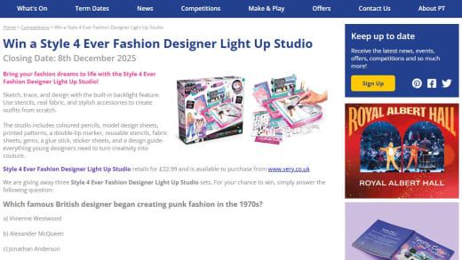 Fashion Designer Light Up Studio Set