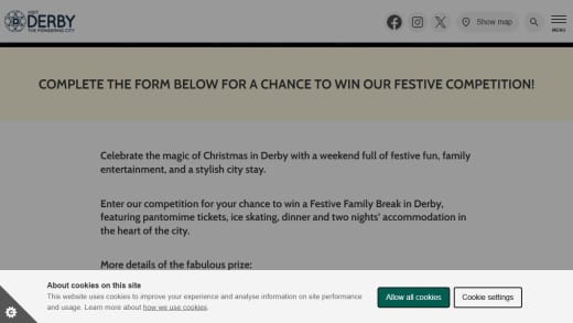 Festive Family Break In Derby