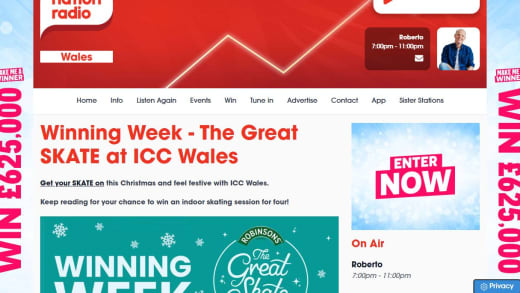 Four Tickets To The Great Skate At ICC Wales