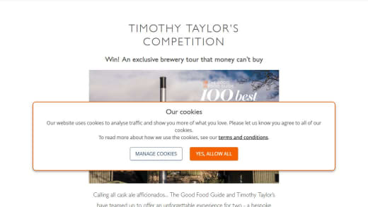 Brewery Tour and Overnight Stay Experience for Two