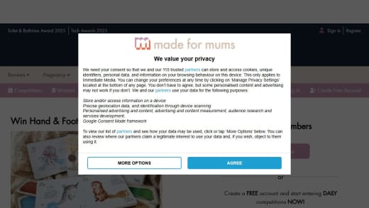 Mess Free Ink Pad Hand And Footprint Memory Book Set