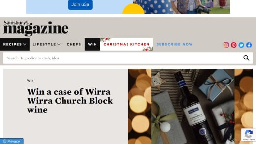 Case Of Wirra Wirra Church Block Wine