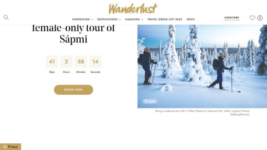 Arctic Finland Tour Place for Women