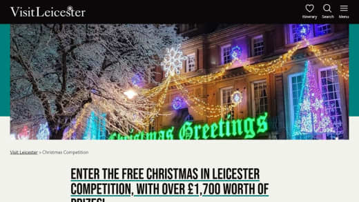 Christmas in Leicester Getaway Package
