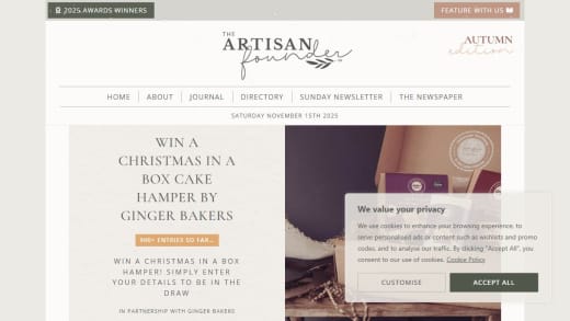 Christmas In A Box Cake Hamper