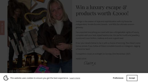 Luxury Autumn Getaway Package