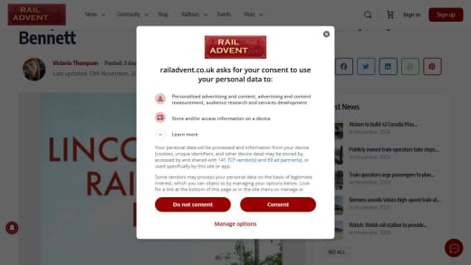 Lincolnshire Railways Book by Patrick Bennett