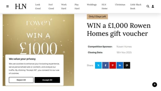Rowen Homes Gift Voucher
